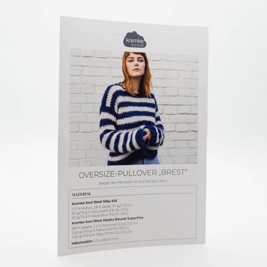 Kremke Printed Pattern for Crocheth Pullover BREST deutsch